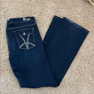 KUT from the Kloth Natalie High Rise Bootcut Jeans Size 12 Blue Denim EUC